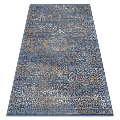 Tappeto NAIN Ornamento 7708/51911 blu scuro / arancia