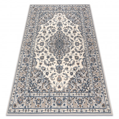 Tappeto NAIN Telaio ornamento 7335/51935 beige / blu scuro