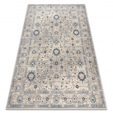 Tappeto NAIN Telaio ornamento 7586/51935 beige / blu scuro