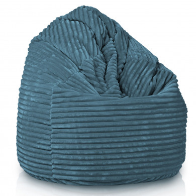 Blu pouf sacco stripe