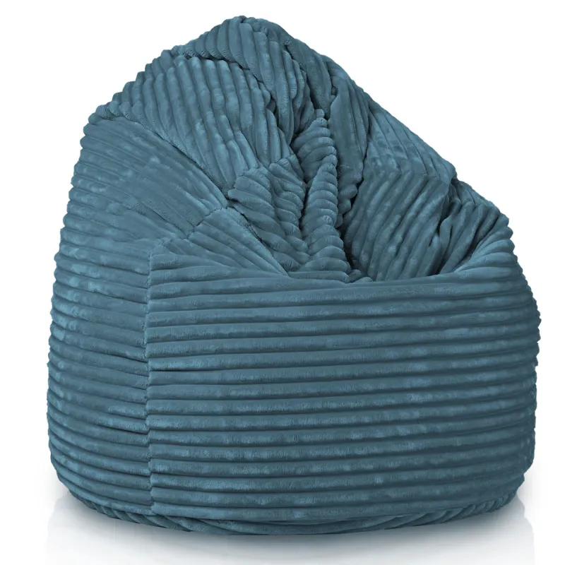 Poltrona Pouf Sacco XXL per adulti Gigante - Velluto a Coste Stripe