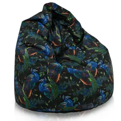 Poltrona Pouf Sacco - Tessuto Stampato Premium