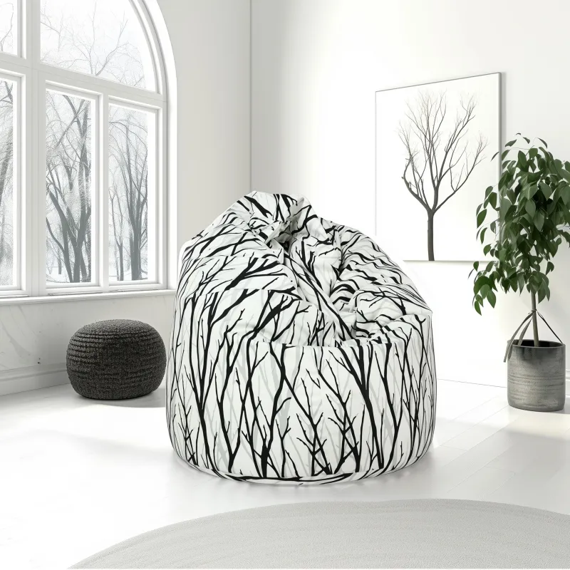 Poltrona Pouf Sacco XL Grande - Tessuto Stampato Premium – vista 89
