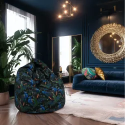 Poltrona Pouf Sacco XL Grande - Tessuto Stampato Premium – vista 88