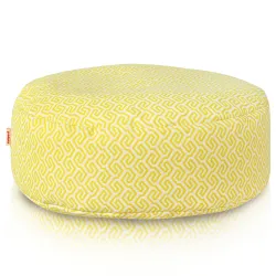 Pouf Poggiapiedi Rotondo - Tessuto Stampato Premium