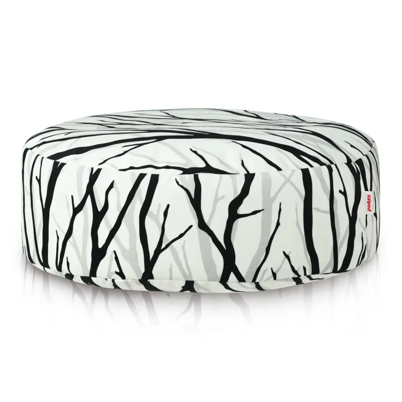 Pouf Poggiapiedi Rotondo - Tessuto Stampato Premium – vista 12