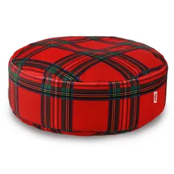 Pouf Poggiapiedi Rotondo - Tessuto Stampato Premium