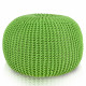 KnitPouf Cotton Lime - Okrągła Pufa Dziergana