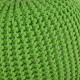 KnitPouf Cotton Lime - Okrągła Pufa Dziergana