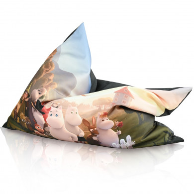 Cuscino pouf sacco per bambini Moomin Friends