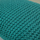 PillowKnit Handmade Navy – cuscino rettangolare lavorato a maglia in cordoncino di cotone