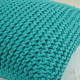 PillowKnit Handmade Navy – cuscino rettangolare lavorato a maglia in cordoncino di cotone