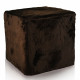 Pouf Bouclé Cube Forest Green