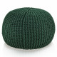 Pouf CottonKnit Sky – pouf lavorato a mano in cordoncino di cotone