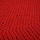 CottonKnit Deco Cushion – Turquoise – cuscino rettangolare lavorato a maglia con cordoncino di cotone