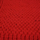 CottonKnit Deco Cushion – Turquoise – cuscino rettangolare lavorato a maglia con cordoncino di cotone