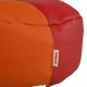 Poggiapiedi Duo Active – rotondo, in ecopelle blu e grigia, stile moderno