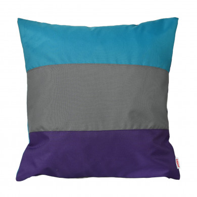 Cuscino CoolVibe – patchwork nei colori dell'oceano e del viola