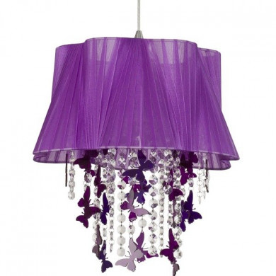FILTON I lampada in cristallo viola con pendente 5136