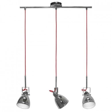 AXE III lampada da isola cromata, rossa 5445