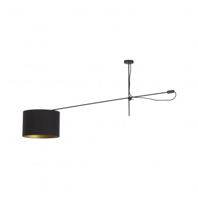 Lampada asimmetrica su braccio VIPER NERA 6641