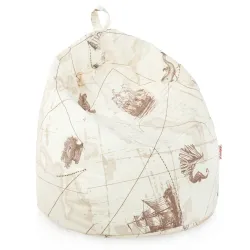 Poltrona Pouf Sacco per bambini -Tessuto Stampato Premium