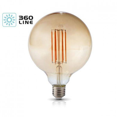 FILAMENT LED E27 7W caldo 2700K GLOBE G125 lampadina