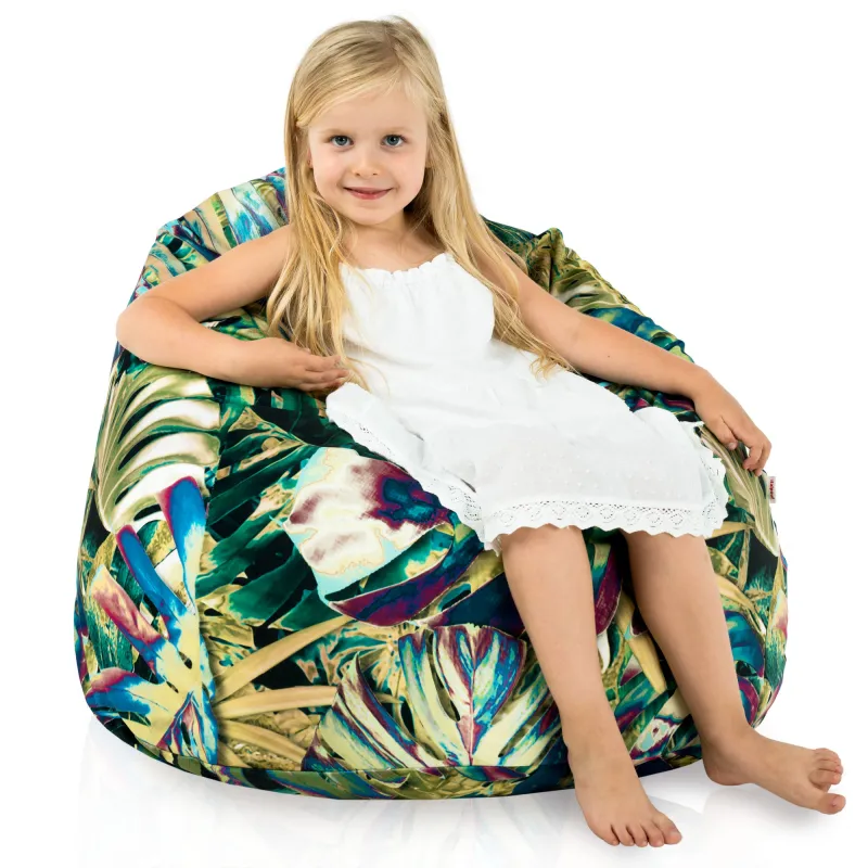 Poltrona Pouf Sacco L per bambini -Tessuto Stampato Premium – vista 94