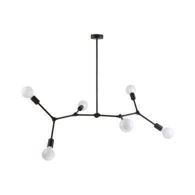Lampada da soffitto loft TWIG VI nera, larghezza 110 cm 9138