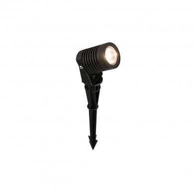 Palo faretto da esterno a LED SPIKE, nero, 18,5 cm, 9100