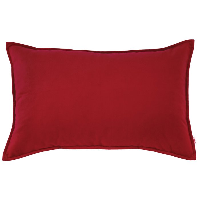 Cuscino Arredo Rosso Rettangolare Peluche