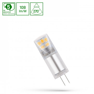 Lampadina LED G4 12V 2,5W bianco caldo