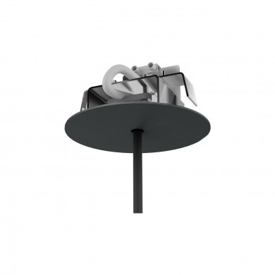 CAMELEON CANOPY F NERO staffa da incasso, nero, diametro 8 cm 8547