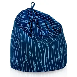 Poltrona Pouf Sacco - Tessuto Stampato Premium