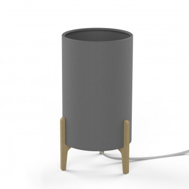 Lampada da tavolo per camera da letto ROCKET GRAY | grigio 8448