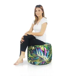 Pouf Rotondo Cilindro - Tessuto Stampato Premium – vista 7