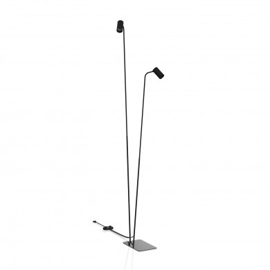 Lampada da terra doppia MONO 120 cm 2xGU10 | nera 7708
