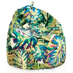 Poltrona Pouf Sacco - Tessuto Stampato Premium