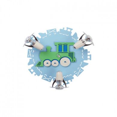 TRAIN III 3xE14 R50 lampada da parete/lampada da soffitto | blu/verde 4064