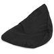 Nero Pouf Seduta Sacco Bermuda Velluto