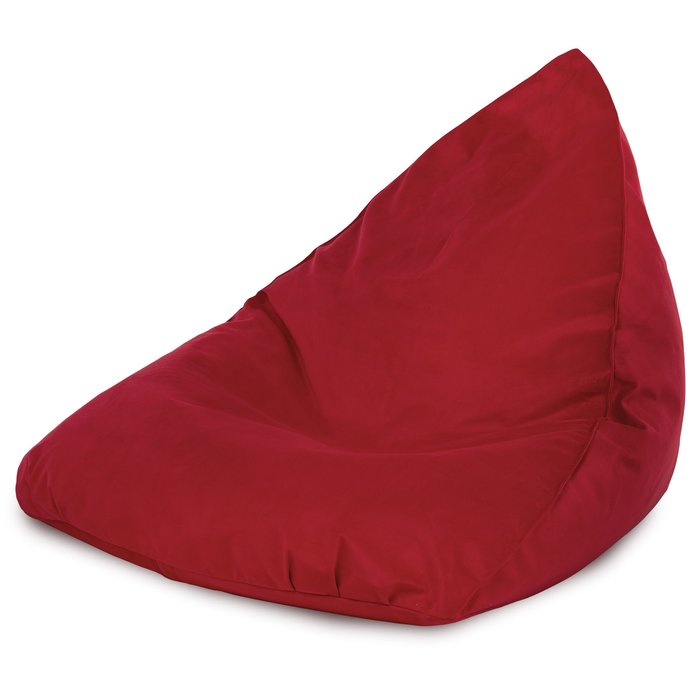 Rosso Pouf Seduta Sacco Morbido