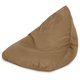 Beige Pouf Seduta Sacco Bermuda Velluto