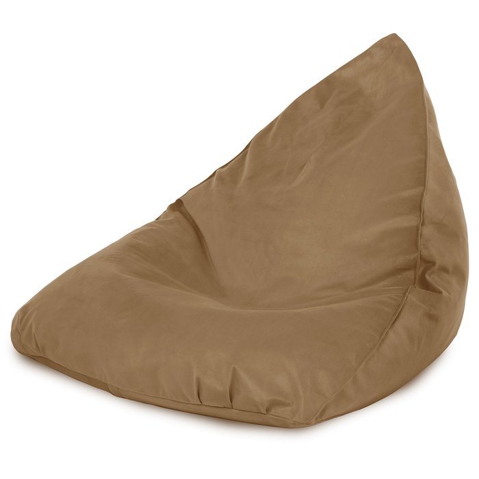 Beige Pouf Seduta Sacco Elegante