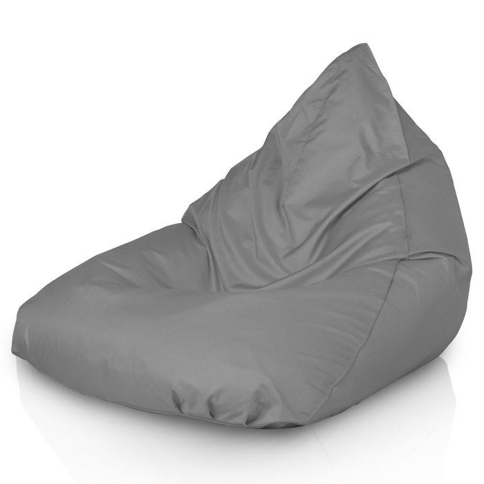 Grigio Pouf Seduta Sacco Esterno Sfoderabile