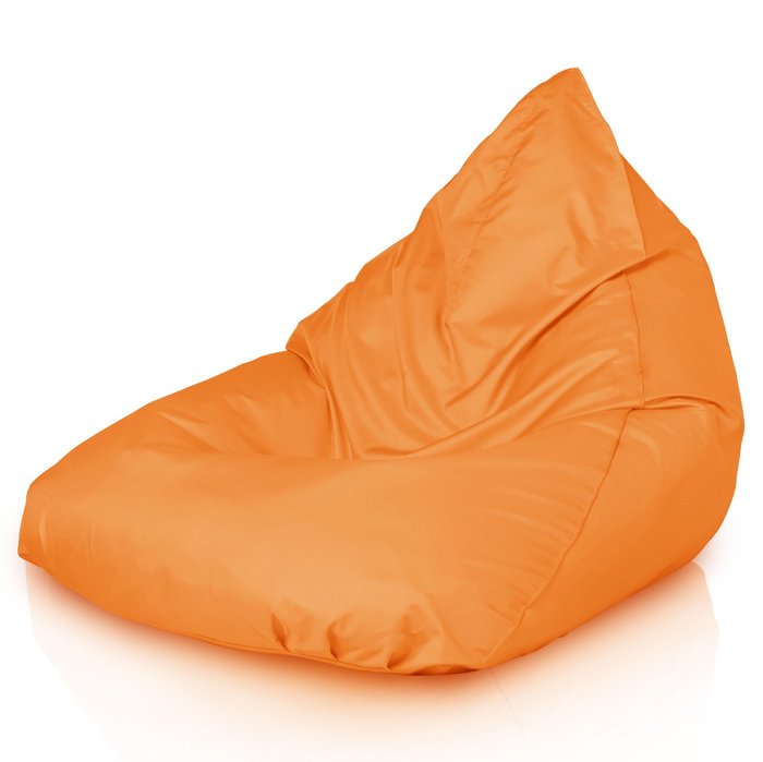 Arancione Pouf Seduta Sacco Tessuto Per Ragazzi