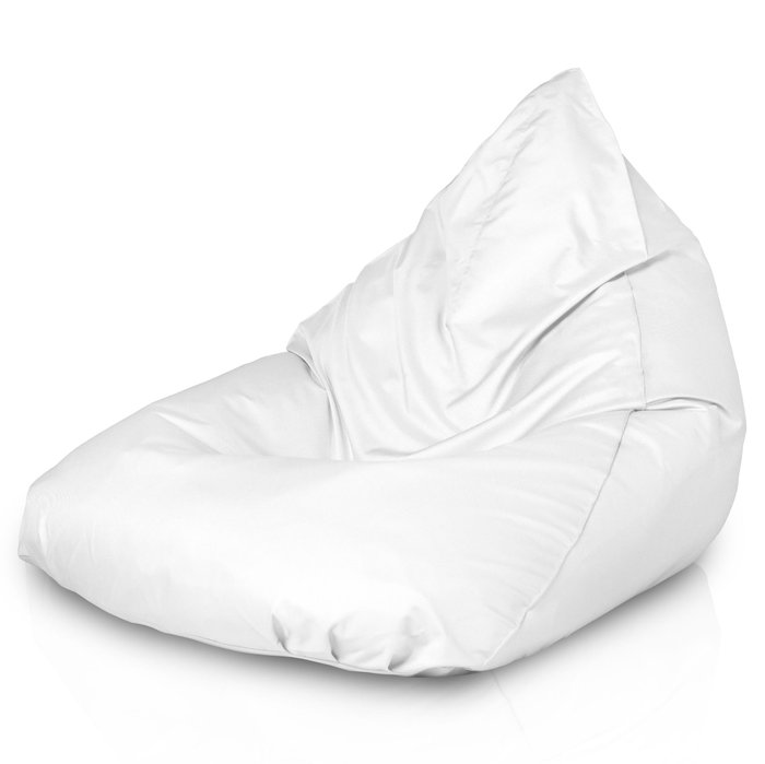 Bianco Pouf Seduta Sacco Esterno Puff