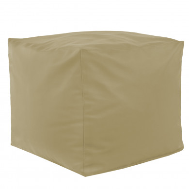 Talpa medio Pouf Cubo Ecopelle