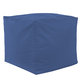 Blu Pouf Cubo Ecopelle