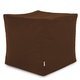 Marrone Pouf Cubo Velluto