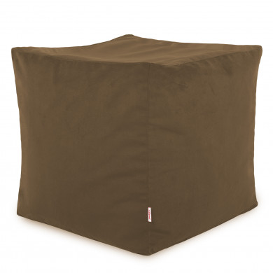 YLCJ Pouf in Velluto Salbay Moderno 34 cm Alto poggiapiedi di Tendenza su poggiapiedi su Finiture in Metallo Dorato Base in Ottone poggiapiedi Multifunzione Pouf Sgabello Sedile Blu